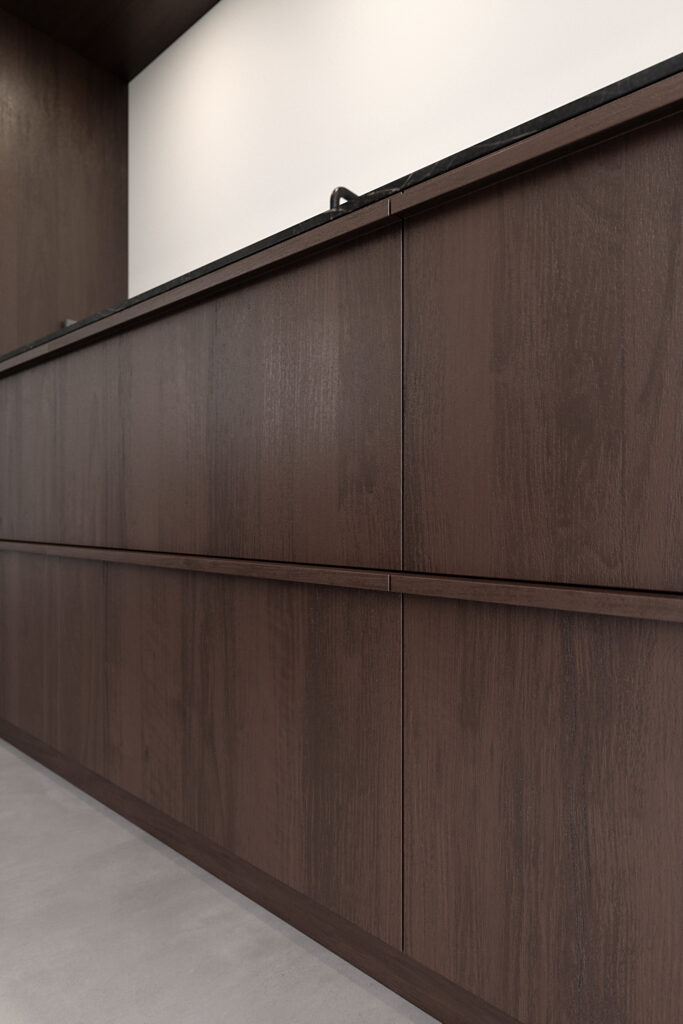 Dark Brown Oak Japandi greep