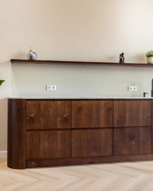 Dark Walnut - Komgreep - geschikt voor IKEA metod